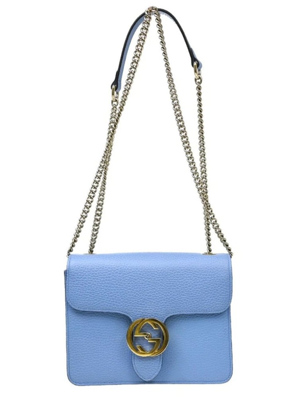 Gucci Blue Interlocking G Shoulder Bag 510304 213317 NQ09563